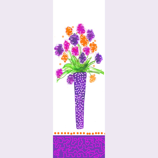 Deep Purple - Tall Purple Vase Bookmark