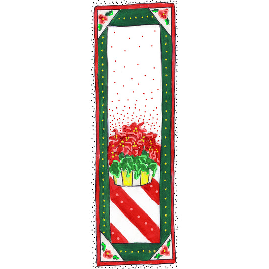 A Very Merry Christmas - Poinsettia Bookmark