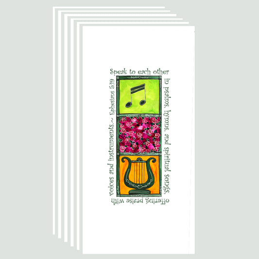Lively Green - Sing to the Lord Note Cards (Six Cards)