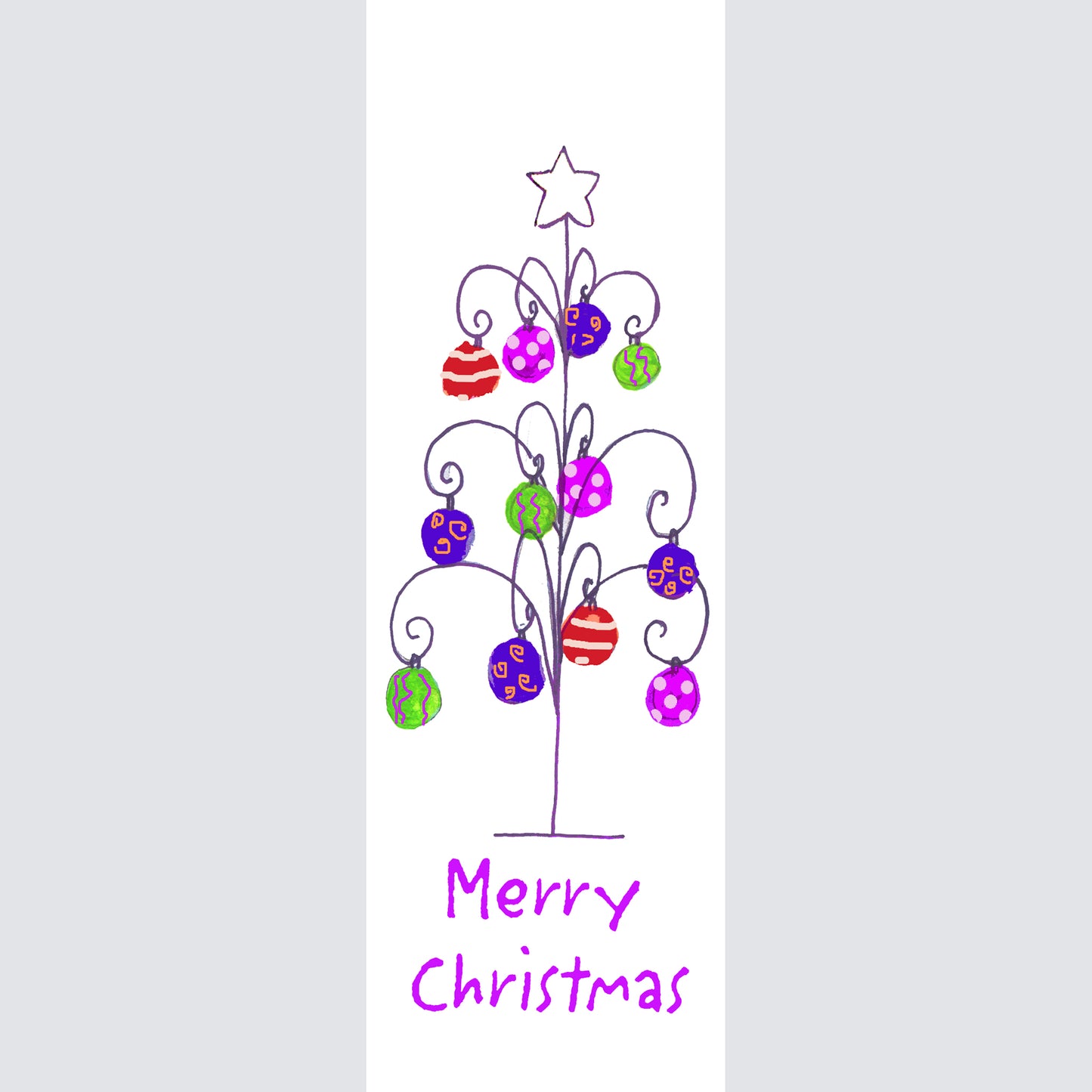 A Very Merry Christmas - A Wire Tree Bookmark