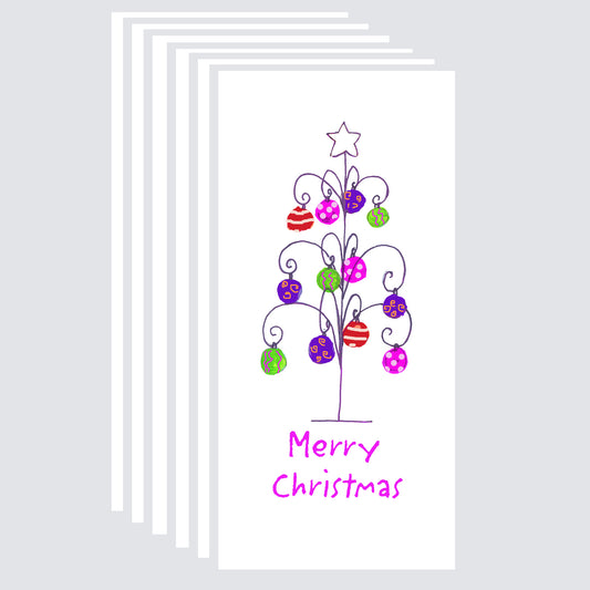 A Very Merry Christmas - A Wire Tree Note Cards (Six Cards)